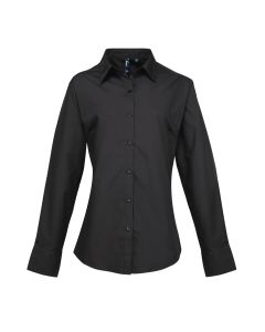Premier Women's Supreme Poplin Long Sleeve Blouse