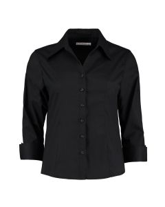 Kustom Kit Women's Corporate Oxford Blouse 3/4 Sleeved